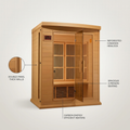 3 - Person FAR Infrared Sauna in Hemlock
