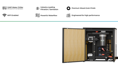 X Tub Cold Plunge + LUX High Performance Chiller and Filtration System