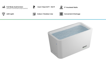 X Tub Cold Plunge + LUX High Performance Chiller and Filtration System