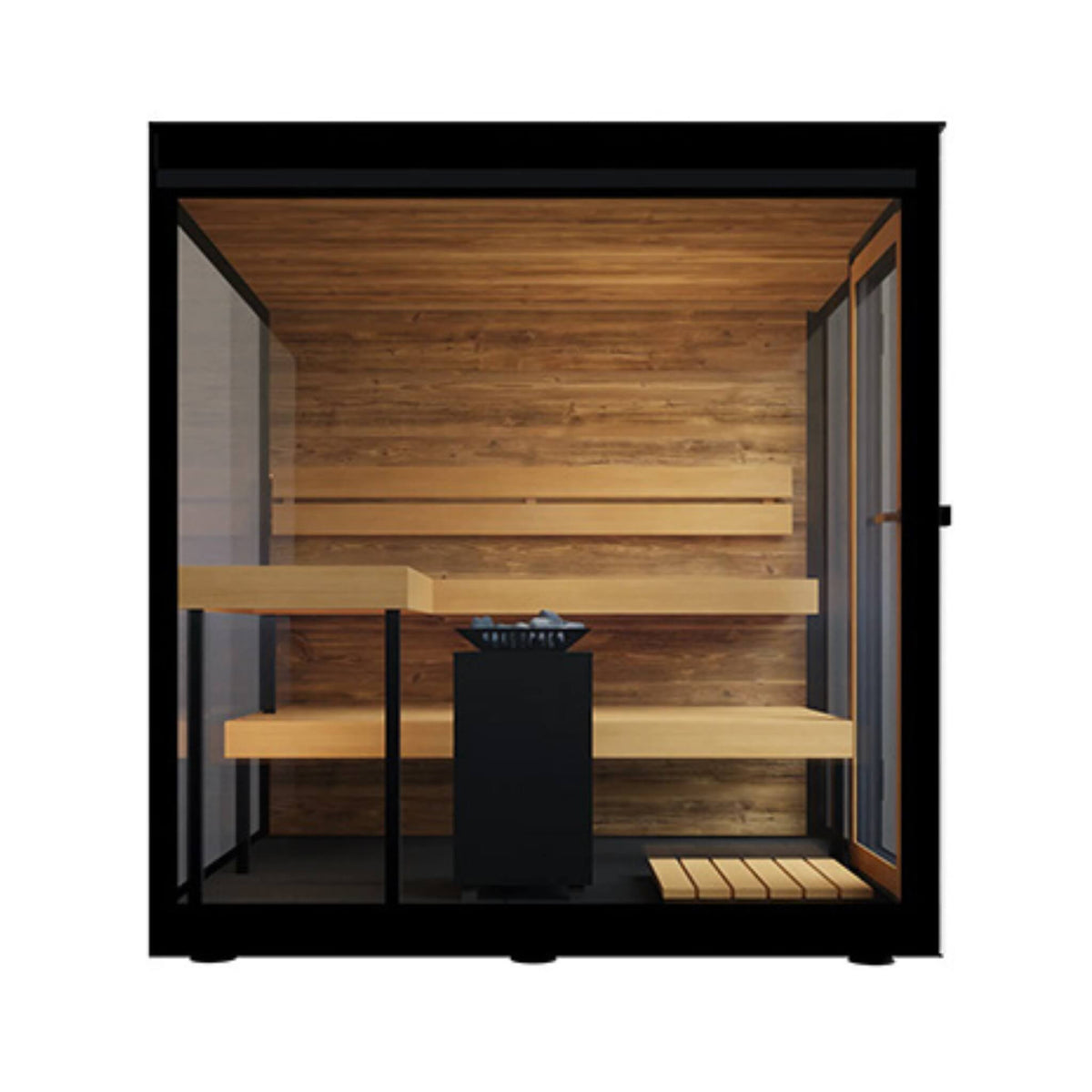 ThermaSol Vue 4-Person Outdoor Mirrored Glass Sauna