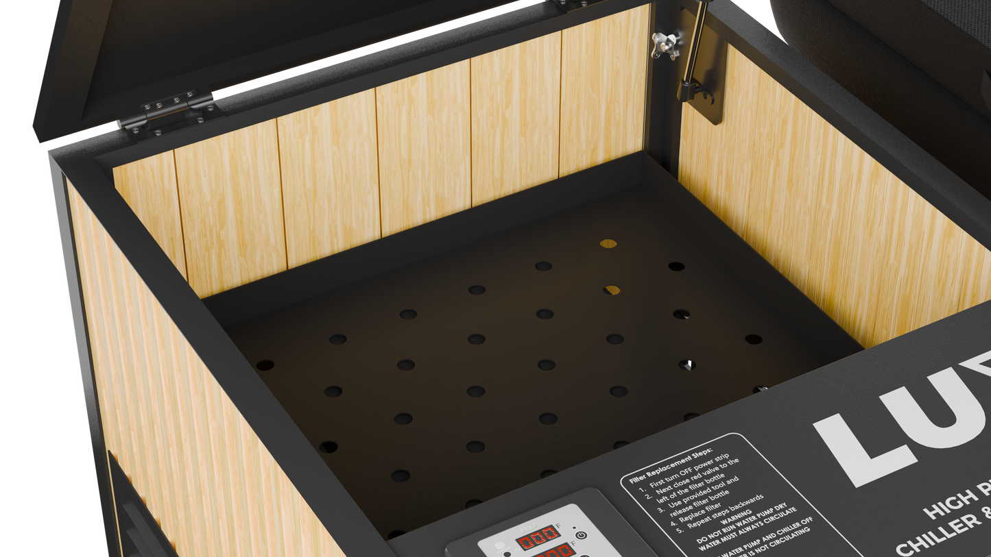 X Tub Cold Plunge + LUX High Performance Chiller and Filtration System
