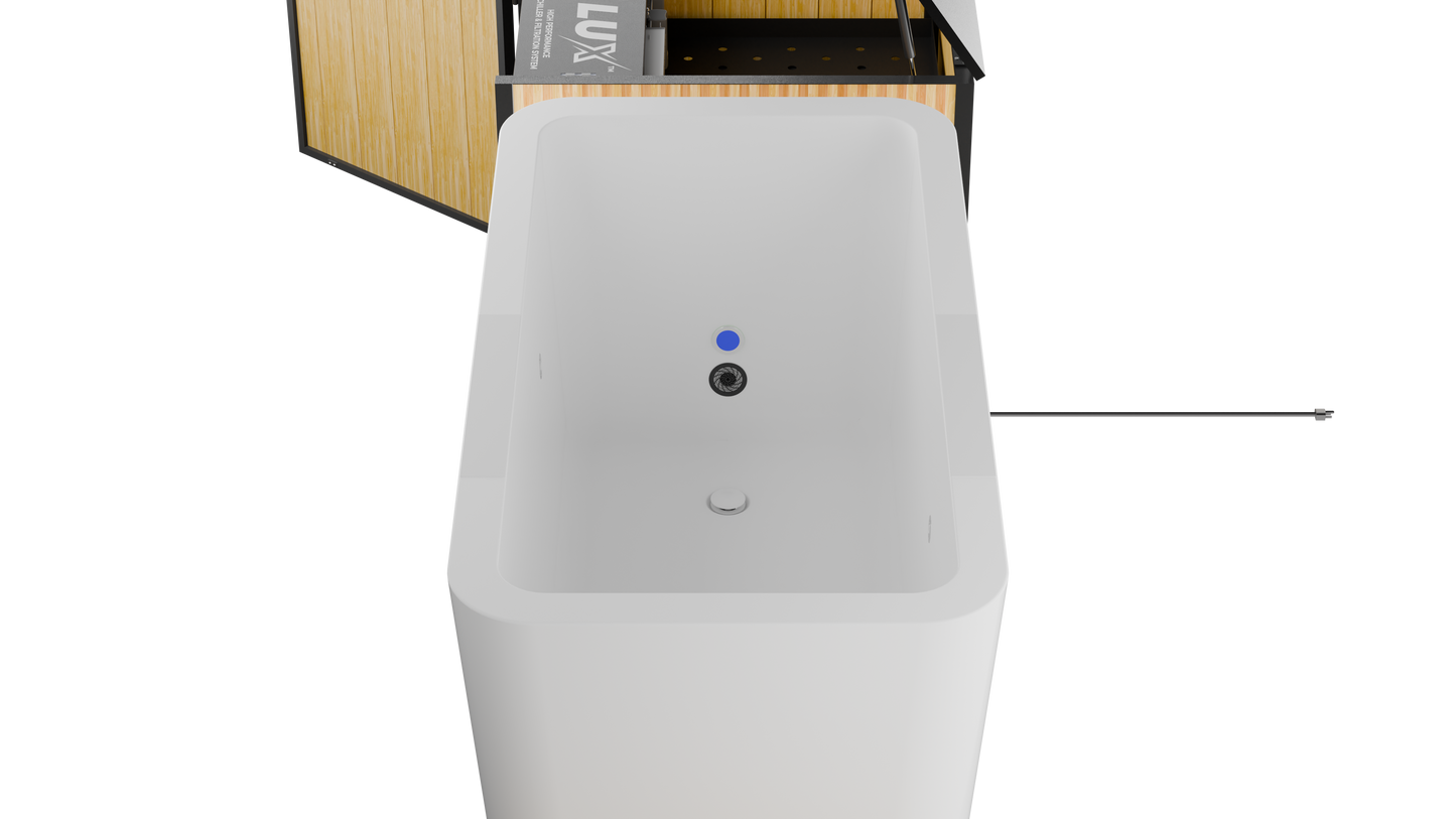 X Tub Cold Plunge + LUX High Performance Chiller and Filtration System