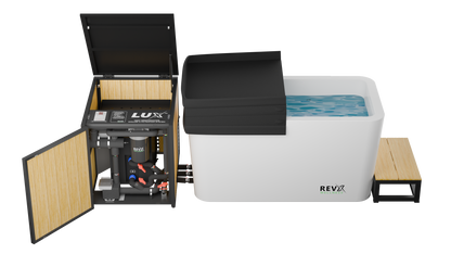 X Tub Cold Plunge + LUX High Performance Chiller and Filtration System